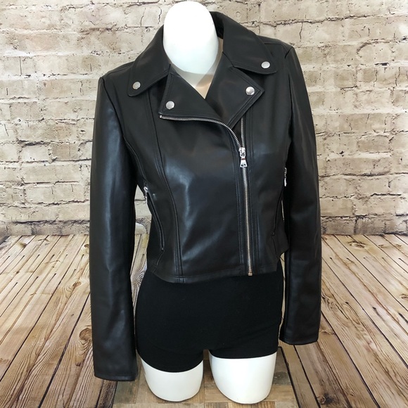 Express Jackets & Blazers - NWOT Express faux leather Moto jacket size small